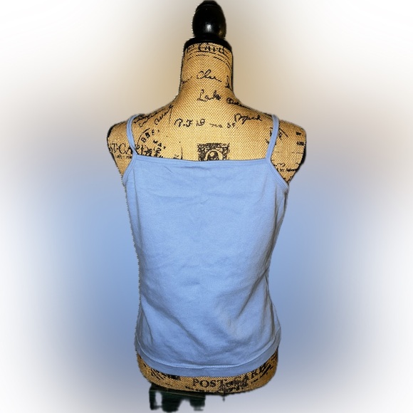 Vintage 90s Y2K Blue Scooby-Doo Stars Celestial Women's Sleep Cami Tank Top XL - Picture 4 of 10